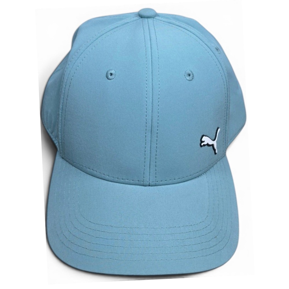 PUMA Stretch Fit Performance Baseball Cap Blue White Mens L/XL Golf Athletic